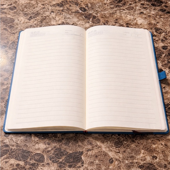 Blue Heart Pattern Notebook - Picture 2 of 2